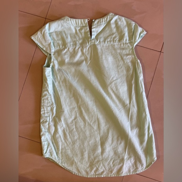 J.Crew Women's J.Crew short sleeve top fabric blouse light blue mint pullover - Picture 13 of 15